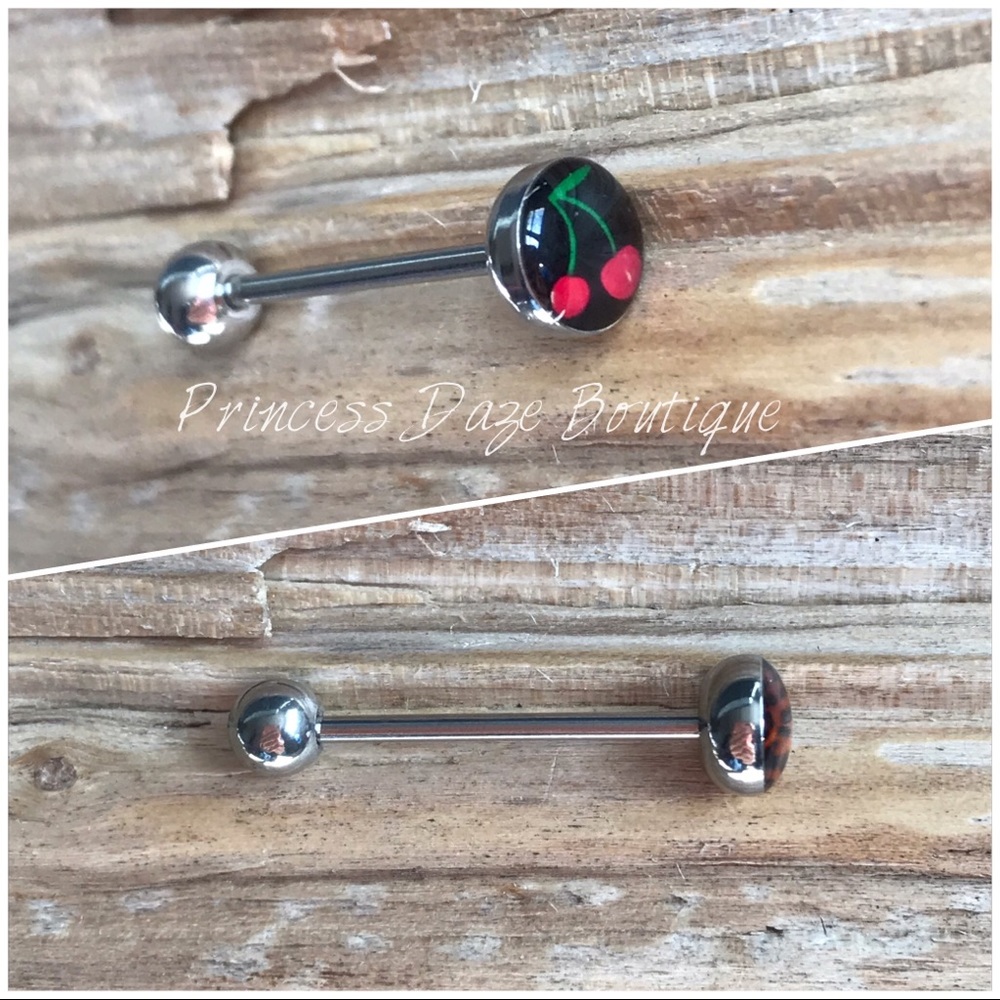 Cherry‎ Tongue Ring